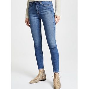 Rag & Bone High Rise Ankle Skinny Jeans